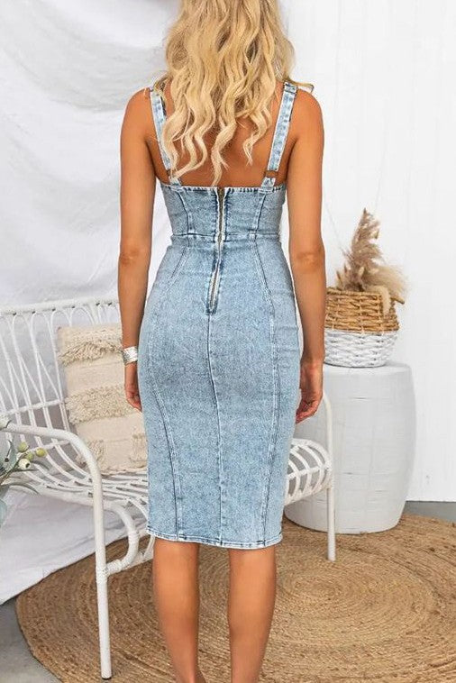 Pretty Vintage Denim Dress