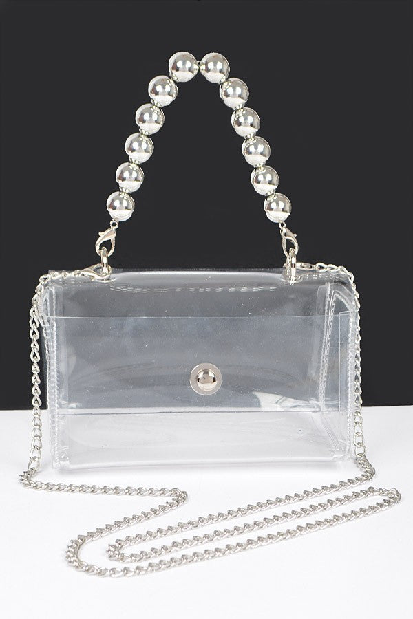 Pretty Clear Pearl Bag