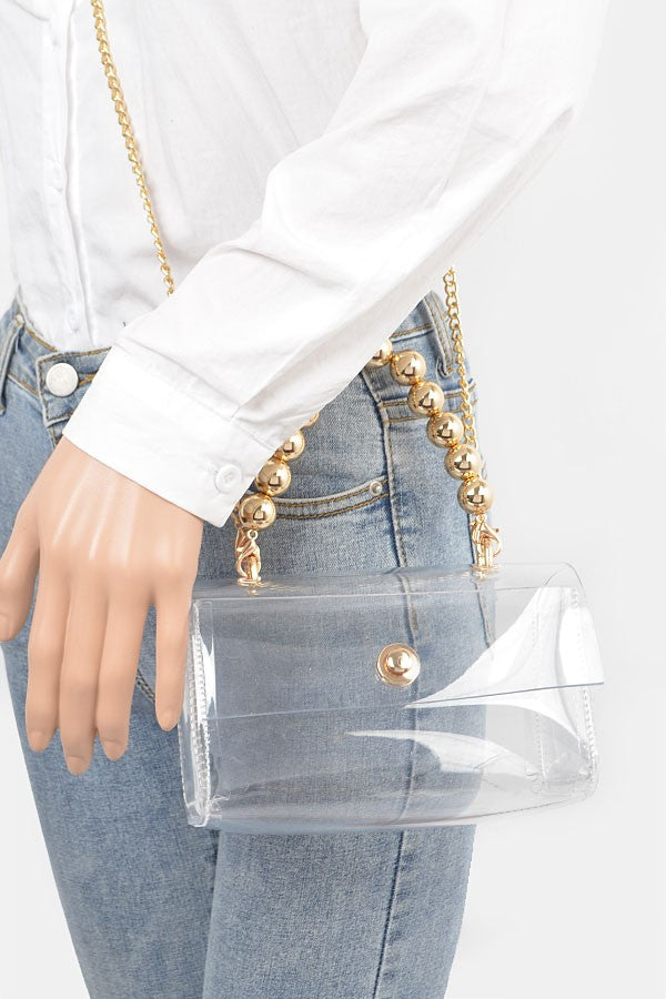 Pretty Clear Pearl Bag