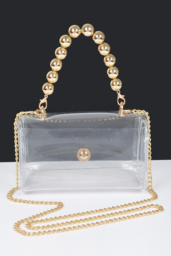 Pretty Clear Pearl Bag